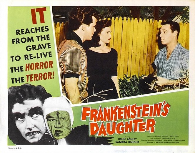 Frankenstein's Daughter - Lobby karty - John Ashley, Sandra Knight