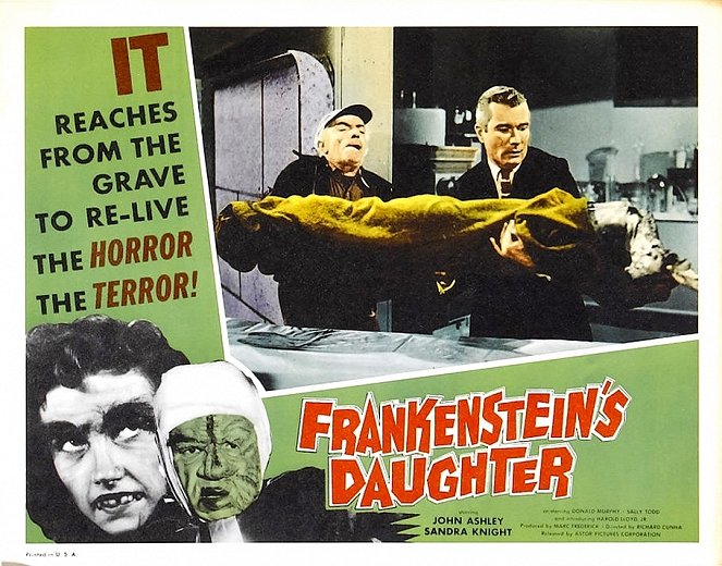 La Fille de Frankenstein - Cartes de lobby - Wolfe Barzell, Donald Murphy