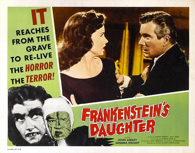 La hija de Frankenstein - Fotocromos - Sandra Knight, Donald Murphy