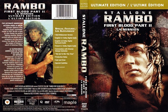 Rambo II - Der Auftrag - Covers