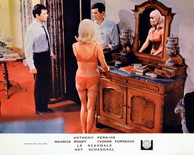 Le Scandale - Lobby karty - Maurice Ronet, Anthony Perkins, Stéphane Audran