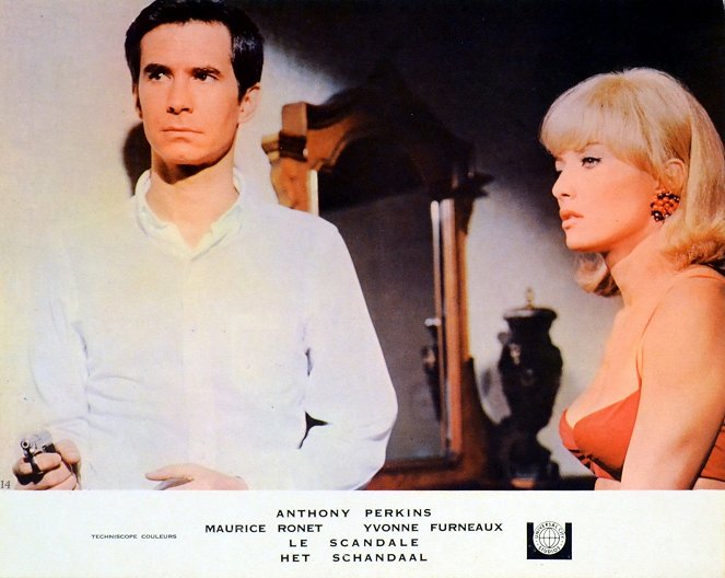 Le Scandale - Cartes de lobby - Anthony Perkins, Stéphane Audran