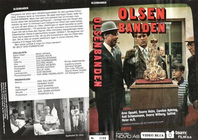 Olsenbanden - Operasjon Egon - Carátulas