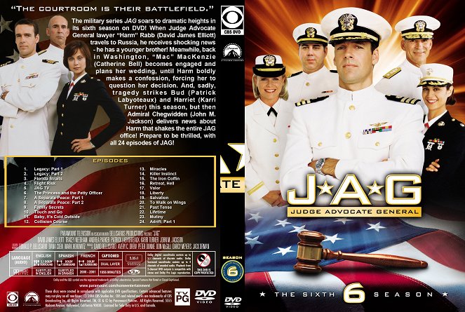 JAG - Vojenská generálna prokuratúra - Season 6 - Covery