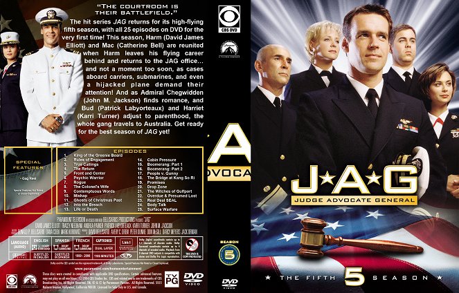 J.A.G. – Im Auftrag der Ehre - Season 5 - Covers