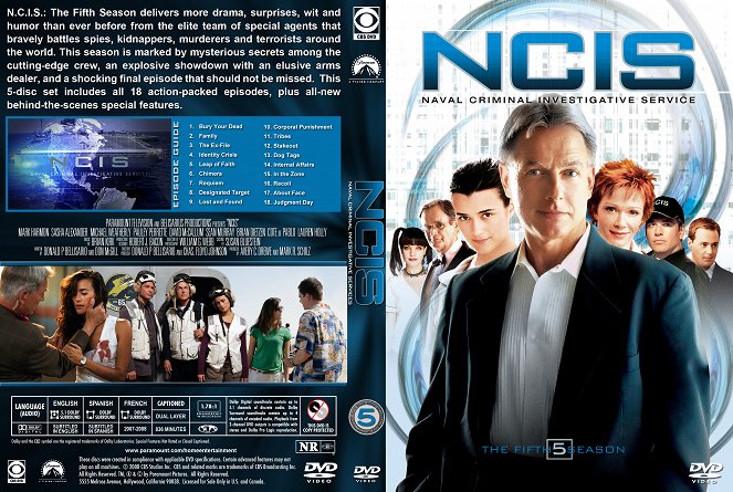 NCIS: Naval Criminal Investigative Service - Season 5 - Covers
