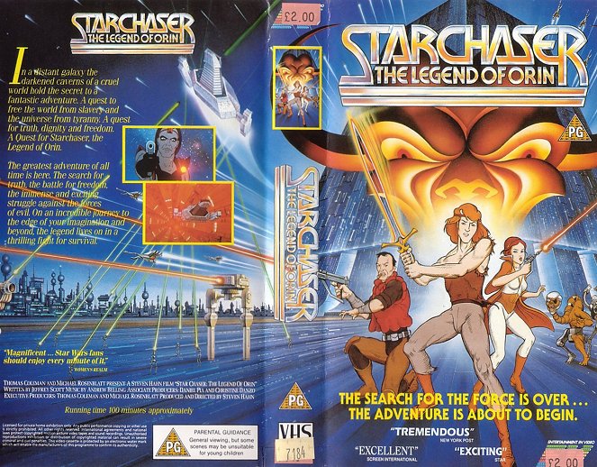 Starchaser: The Legend of Orin - Okładki