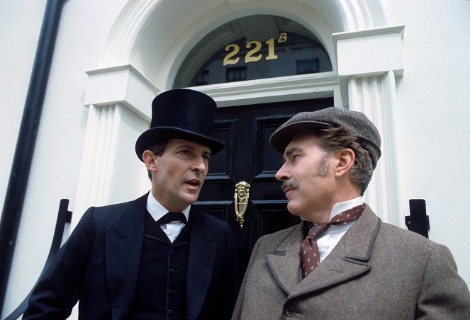 The Adventures of Sherlock Holmes - Season 1 - The Solitary Cyclist - Kuvat elokuvasta - Jeremy Brett, David Burke