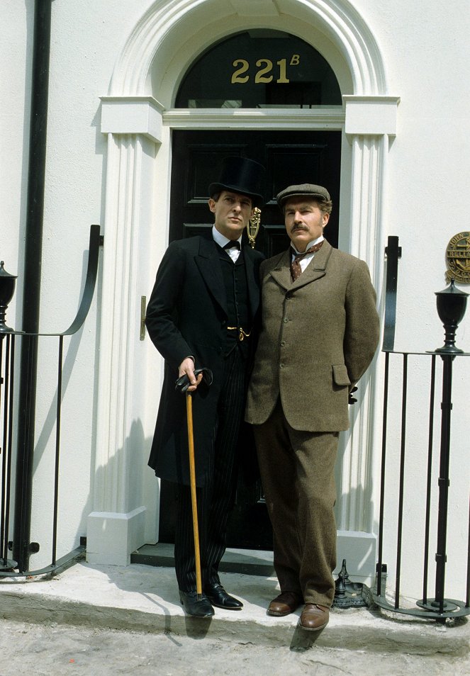 Przygody Sherlocka Holmesa - The Solitary Cyclist - Z filmu - Jeremy Brett, David Burke