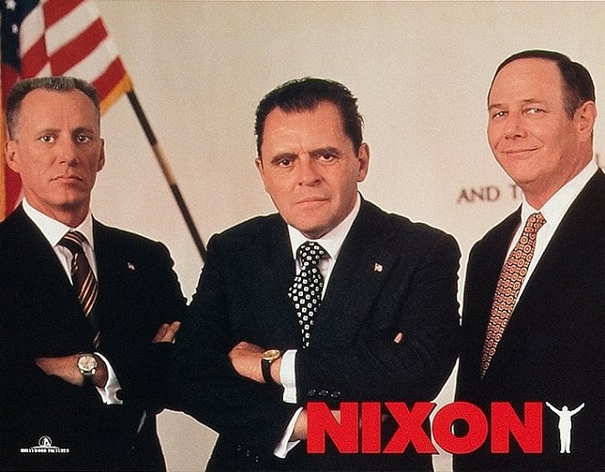 Nixon - Lobby karty - James Woods, Anthony Hopkins, J. T. Walsh