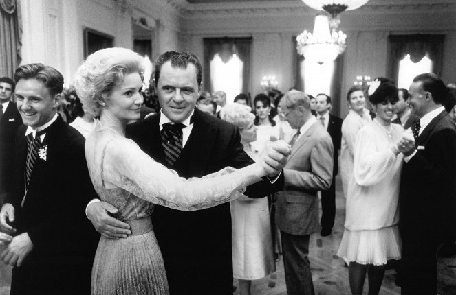 Nixon - Del rodaje - Joan Allen, Anthony Hopkins