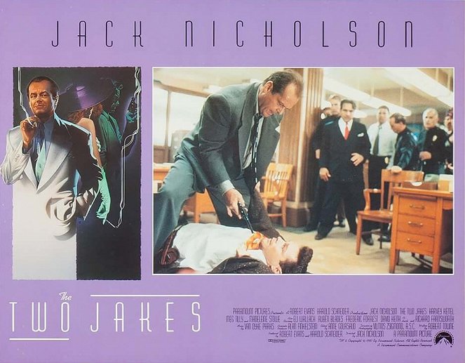 Die Spur führt zurück - The Two Jakes - Lobbykarten - Jack Nicholson