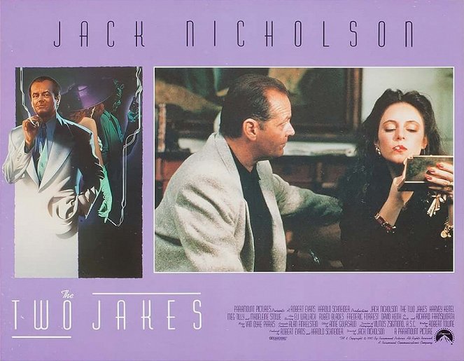 Die Spur führt zurück - The Two Jakes - Lobbykarten - Jack Nicholson, Madeleine Stowe