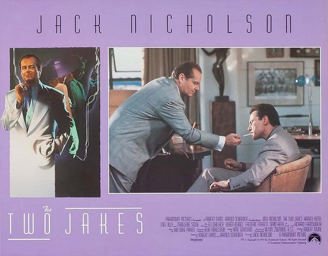 Die Spur führt zurück - The Two Jakes - Lobbykarten - Jack Nicholson, Harvey Keitel