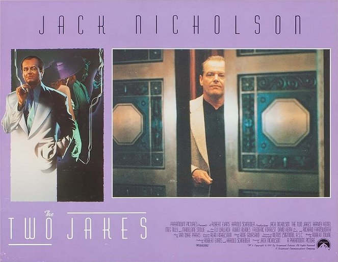 Die Spur führt zurück - The Two Jakes - Lobbykarten - Jack Nicholson