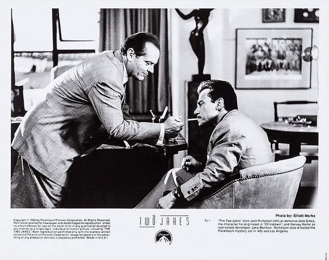 The Two Jakes - Cartes de lobby - Jack Nicholson, Harvey Keitel