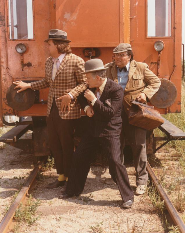 Az Olsen banda sínre kerül - Filmfotók - Morten Grunwald, Ove Sprogøe, Poul Bundgaard
