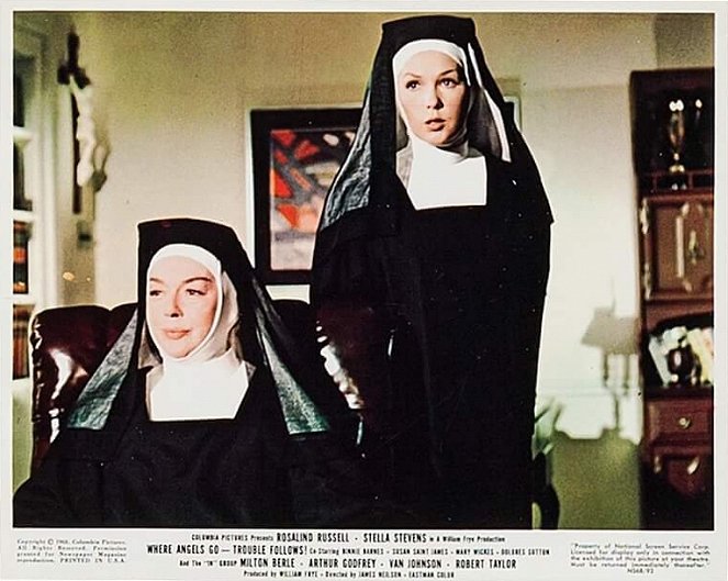 Where Angels Go, Trouble Follows - Lobby Cards