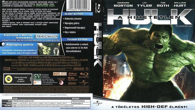 El increíble Hulk - Carátulas