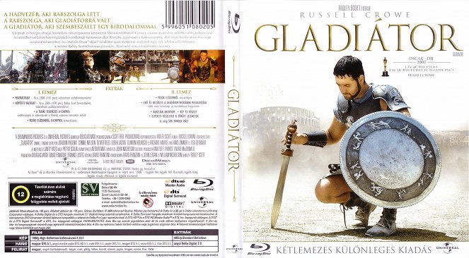 Gladiator (El gladiador) - Carátulas