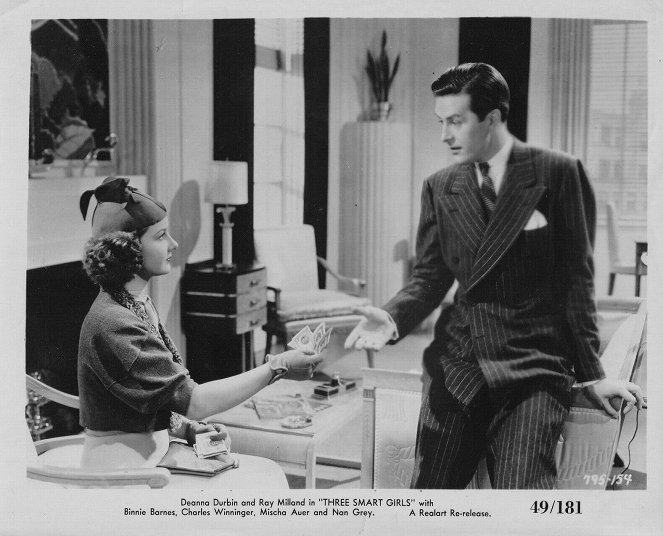 Three Smart Girls - Fotocromos - Deanna Durbin, Ray Milland