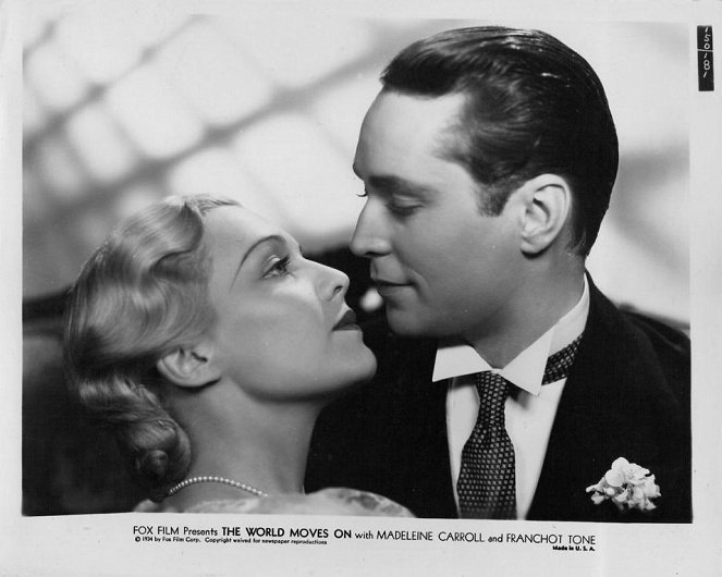 The World Moves On - Lobby karty - Madeleine Carroll, Franchot Tone