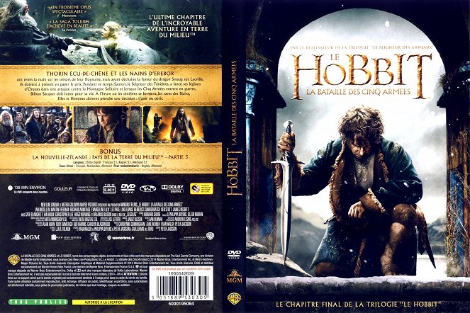 El hobbit: La batalla de los cinco ejércitos - Carátulas