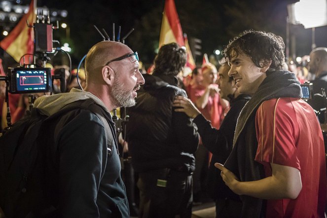 Veľká španielska lúpež - Z nakrúcania - Jaume Balagueró, Freddie Highmore