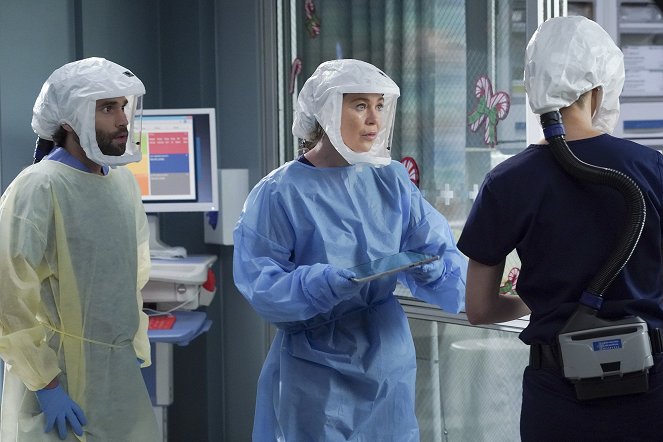 Grey's Anatomy - Toujours en vie - Film - Jake Borelli, Ellen Pompeo