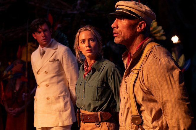 Jungle Cruise: A Maldição nos Confins da Selva - Do filme - Jack Whitehall, Emily Blunt, Dwayne Johnson