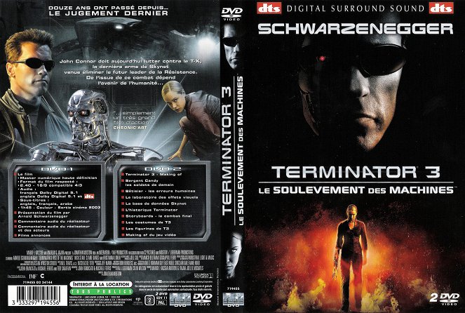 Terminator 3 : Le soulèvement des machines - Couvertures