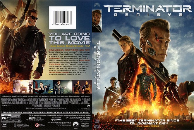 Terminator: Génesis - Carátulas