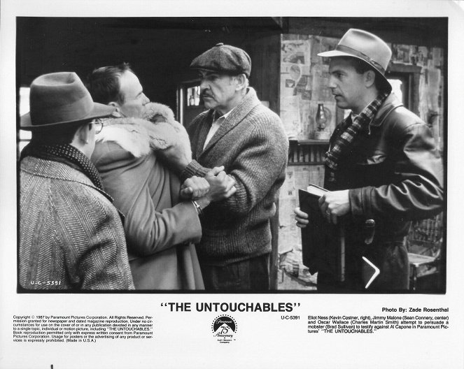 Os Intocáveis - Cartões lobby - Charles Martin Smith, Brad Sullivan, Sean Connery, Kevin Costner