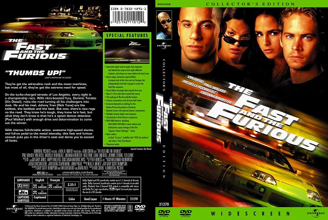The Fast And The Furious: A todo gas - Carátulas