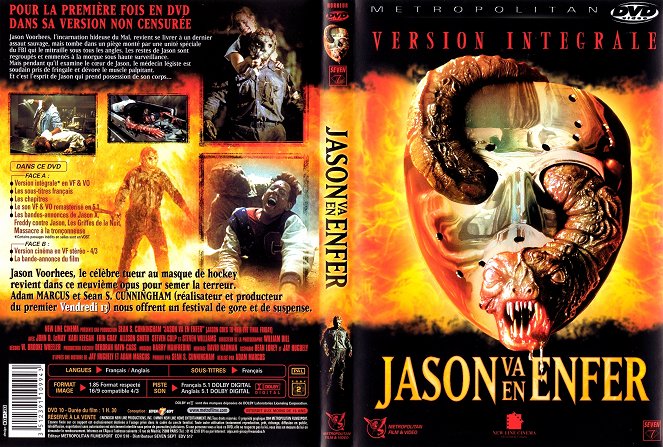 Jason va en enfer - Couvertures