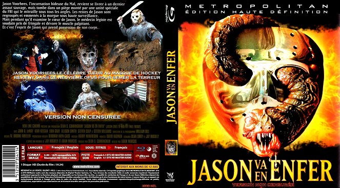 Viernes 13 IX: Jason se va al infierno - Carátulas