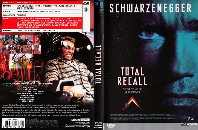 Total Recall - Couvertures