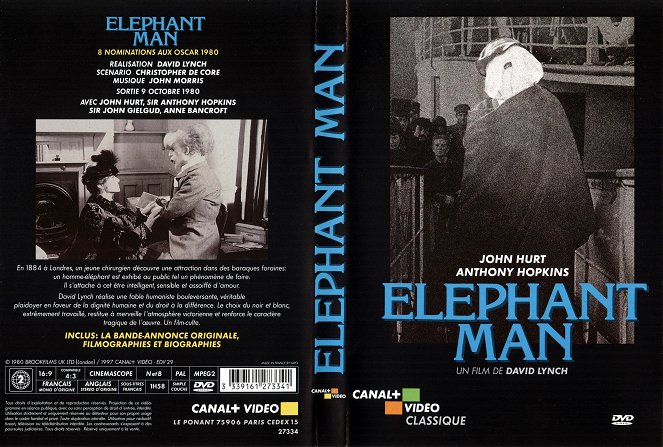 L'homme éléphant - Covers