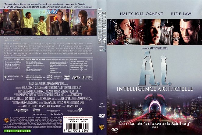 A.I. Intelligence artificielle - Couvertures