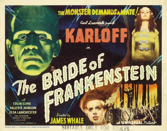 Bride of Frankenstein - Lobbykaarten