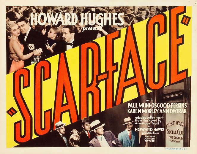 Scarface, o Homem da Cicatriz - Cartões lobby