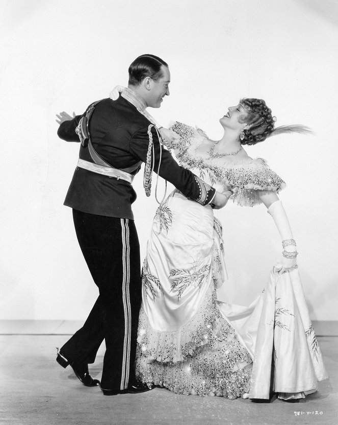 Die lustige Witwe - Werbefoto - Maurice Chevalier, Jeanette MacDonald