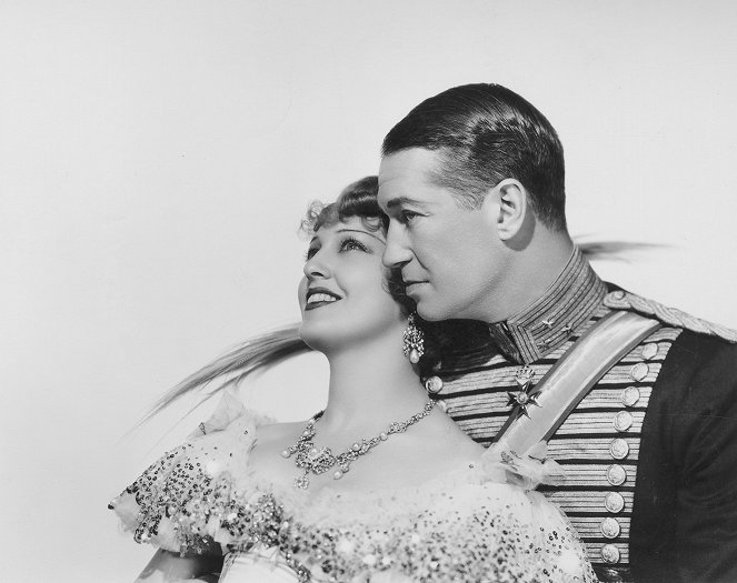 Die lustige Witwe - Werbefoto - Jeanette MacDonald, Maurice Chevalier