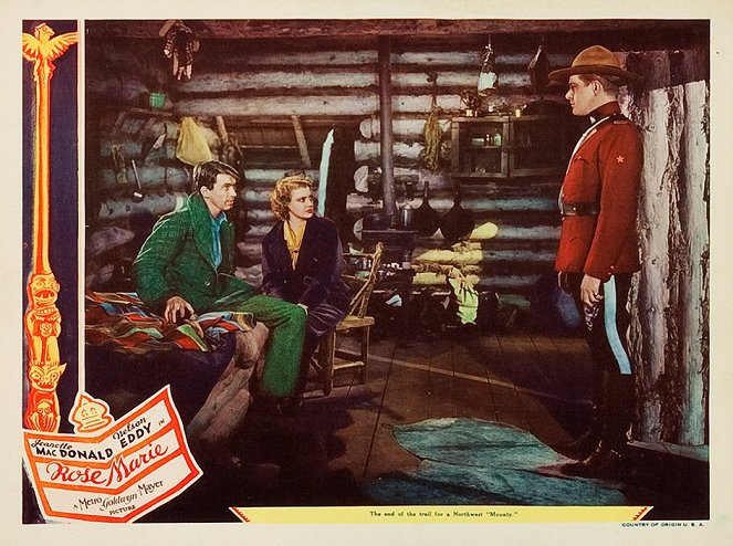 Rose-Marie - Cartes de lobby - James Stewart, Jeanette MacDonald, Nelson Eddy