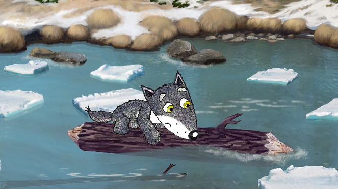 Den vesle grå ulven. Vår og isen går - Filmfotos