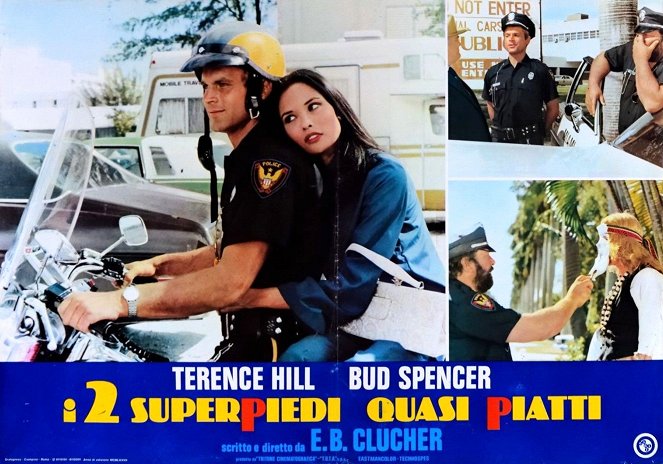 Deux super-flics - Cartes de lobby - Terence Hill, Laura Gemser, Bud Spencer