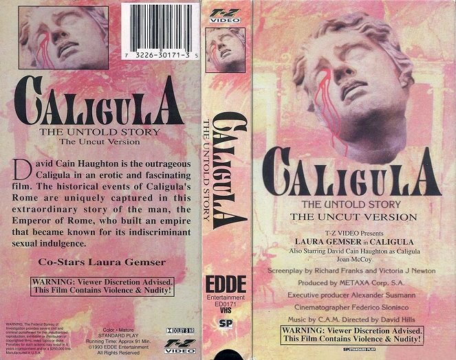The Emperor Caligula: The Untold Story - Covers