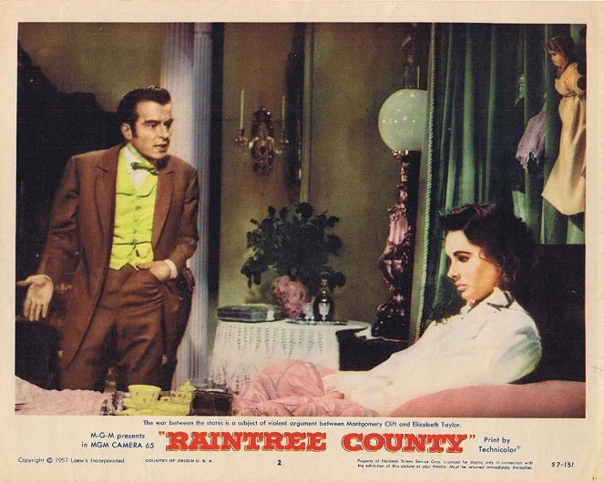 Raintree County - Lobbykaarten - Montgomery Clift, Elizabeth Taylor