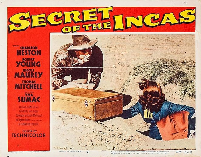 Secret of the Incas - Lobby Cards