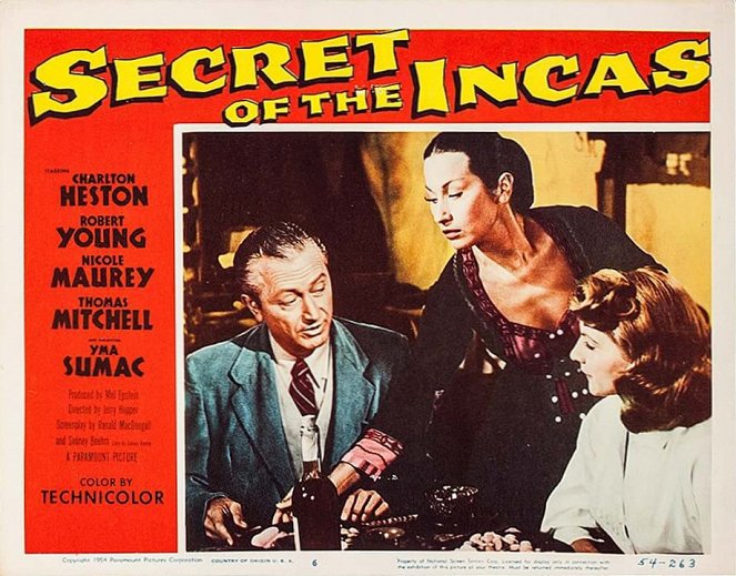 Secret of the Incas - Lobby Cards